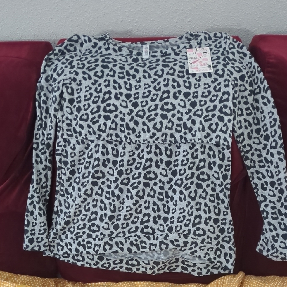 Latched Mama Black and White V-Neck Sweater